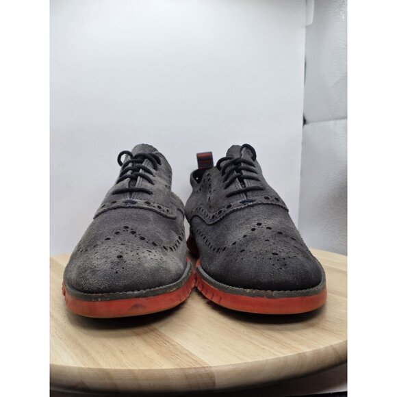 Cole Haan Zerogrand Oxford Men's Size 11 M Wing Suede Wingtip Shoes C14355 - Picture 2 of 9